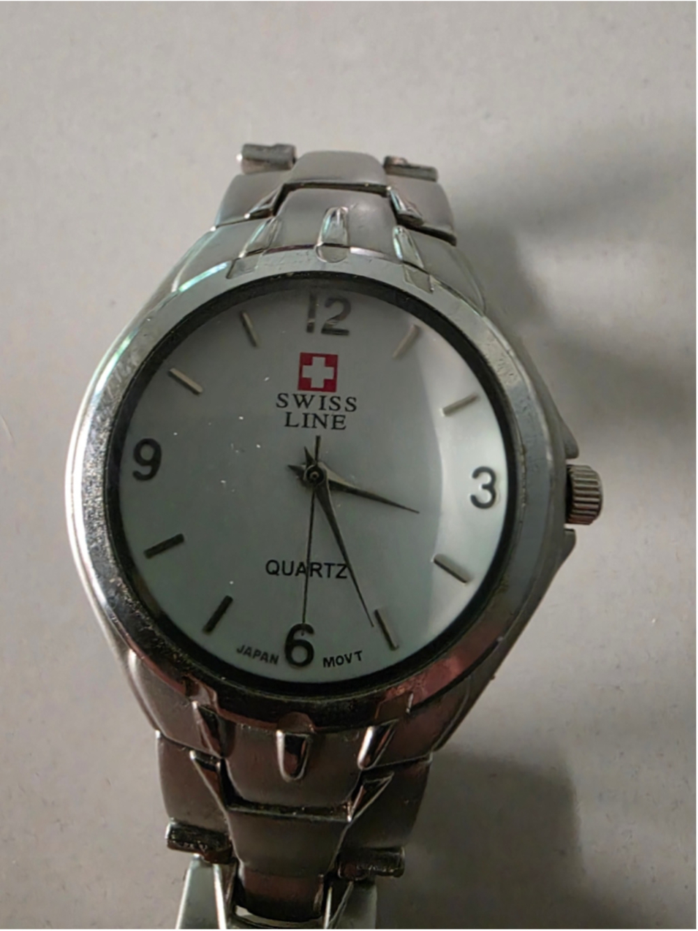 Women's Swiss Line Quartz Watch, Silver Tone, One Size